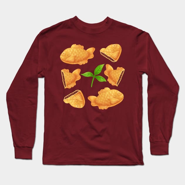 Taiyaki Long Sleeve T-Shirt by CleanRain3675